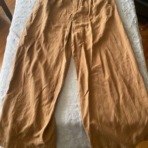 Madewell linen blend Wide-Leg pants size petite 0P